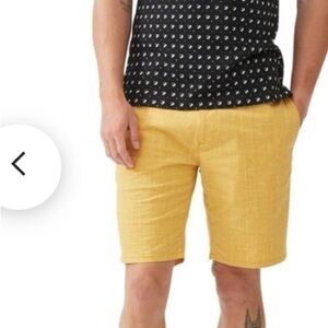 Rodd & Gunn Mustard Men's Flat Front Shorts